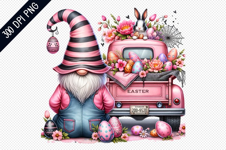 Easter Gnome Clipart