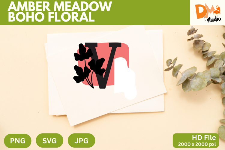Boho Floral Svg Image 13