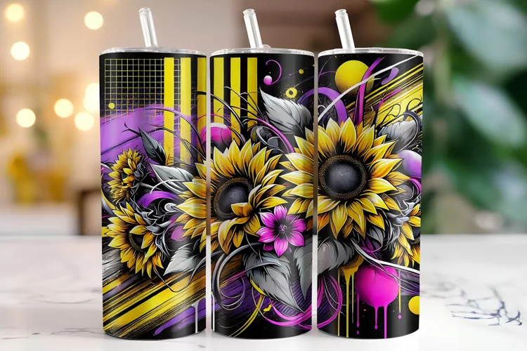 Sunflower Tumbler Wrap | Sublimation