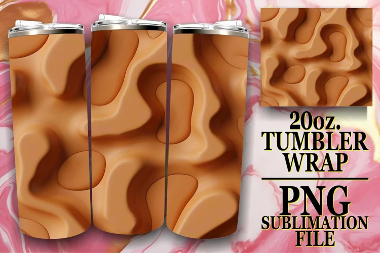 Colorful 3D Inflated Tumbler Art Assortment