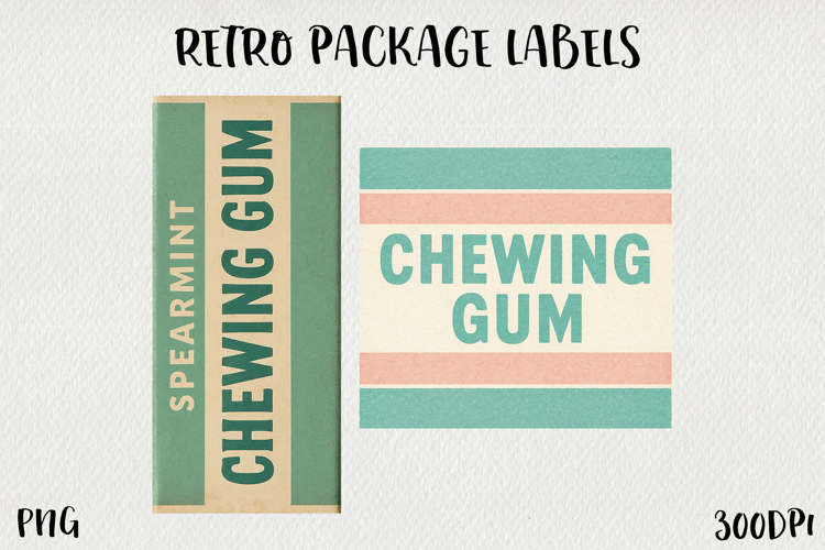 Vintage Food Label PNG Retro Pantry & Packaging Clipart.