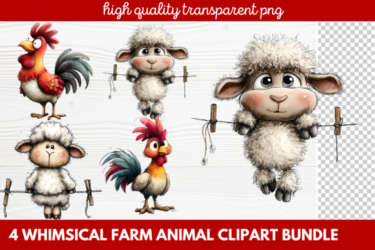 Farmhouse Animals Clipart Image 8