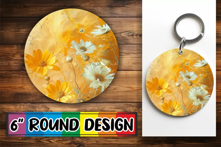 Burst of Blooms Round Design Springtime Splendor