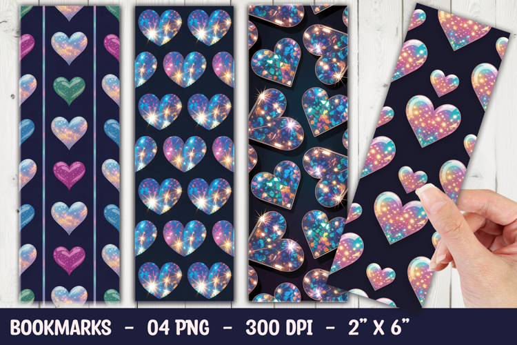 Dark Heart Bookmark Sublimation