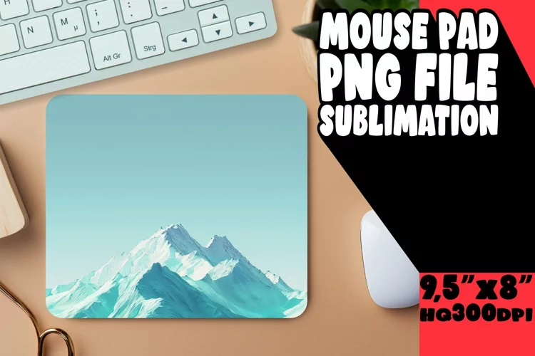 Gradient Mouse Pad for Sublimation with Bright Colors