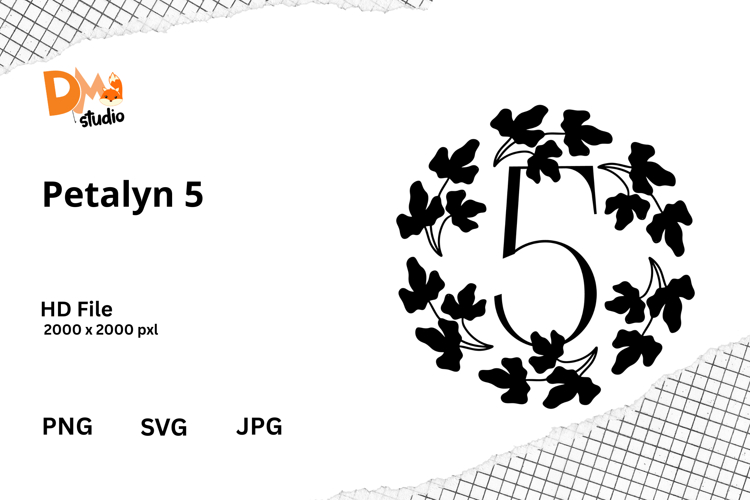 Floral Monogram Letter Svg Image 12