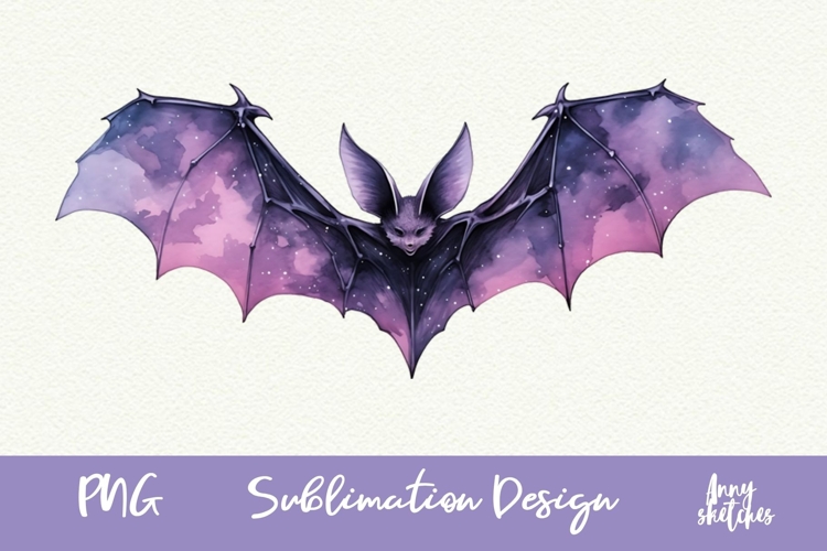 Purple Bat Halloween Clipart Cute Spooky PNG