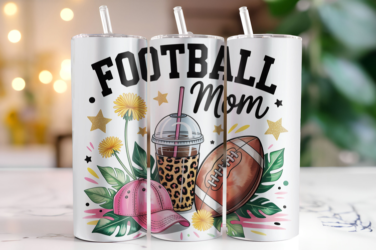 Football Mom Tumbler Wrap | Sublimation | Tumblers