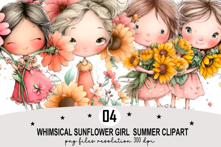 Watercolor Sunflower Clipart Image 16