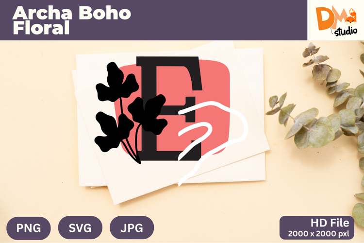Boho Floral Svg Image 8