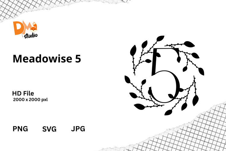 Floral Monogram Letter Svg Image 14