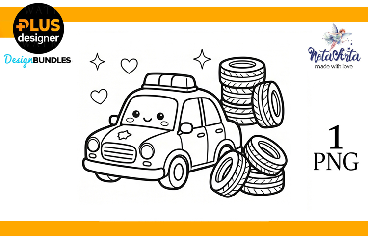 Kawaii Rides: Super Cute Car Coloring Fun
