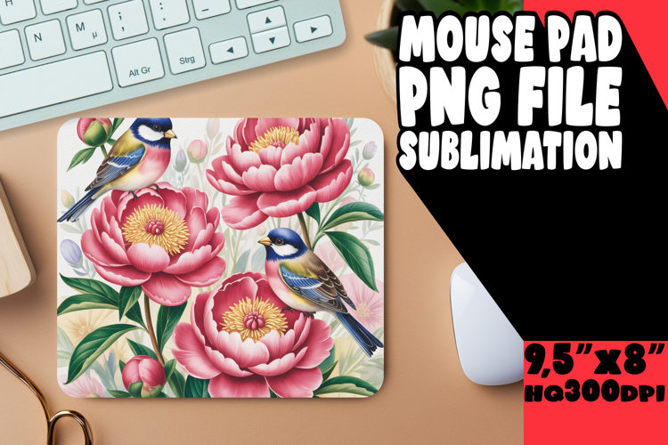 Cozy Mouse Pad Sublimation Ideas, Birds