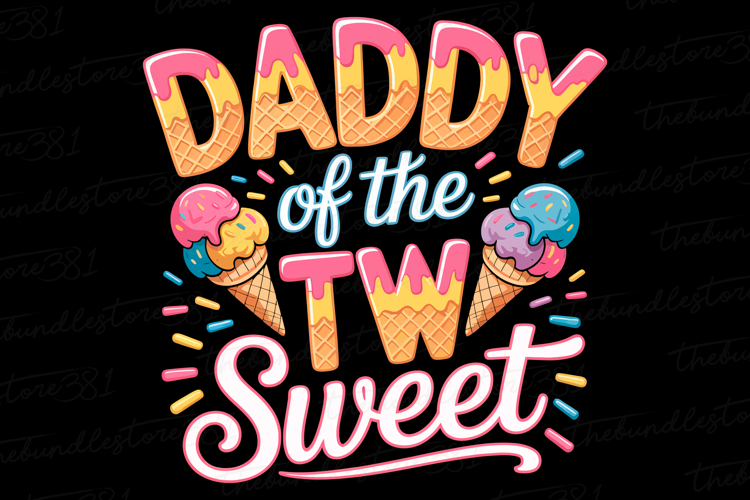 Daddy of the two sweet svg | Fathers day Svg | Svg Files