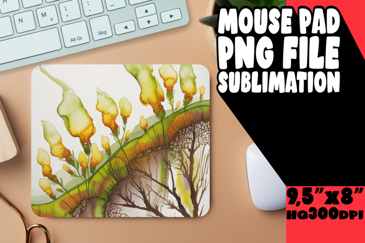 SWEET MOUSE PAD SUBLIMATION STYLE, Flowers