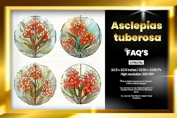 Asclepias Tuberosa Wind Spinner Sublimation - 04 Variations