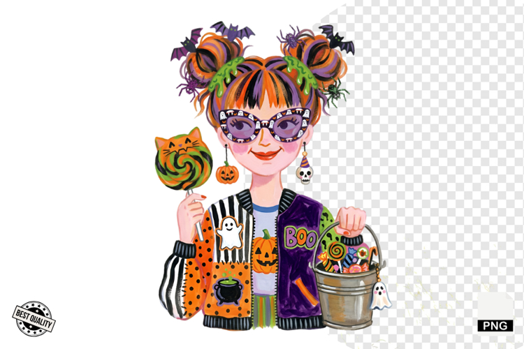 Halloween Girls Clipart