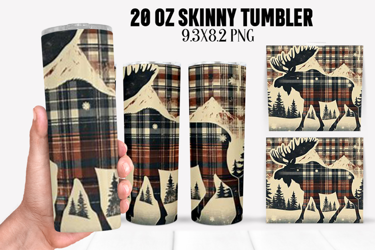 Christmas Deer Tumbler Sublimation ,20 oz Tumbler Wrap