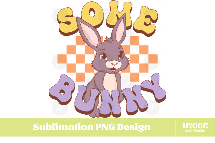 Easter Bunny Sublimation PNG Chick Farm Hip Hop Spring Joy