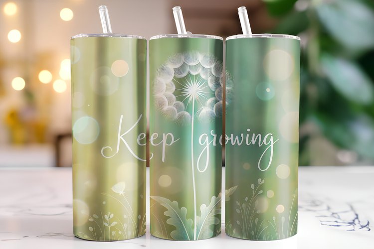 Keep growing Tumbler Wrap | Sublimation | Tumblers example image 1