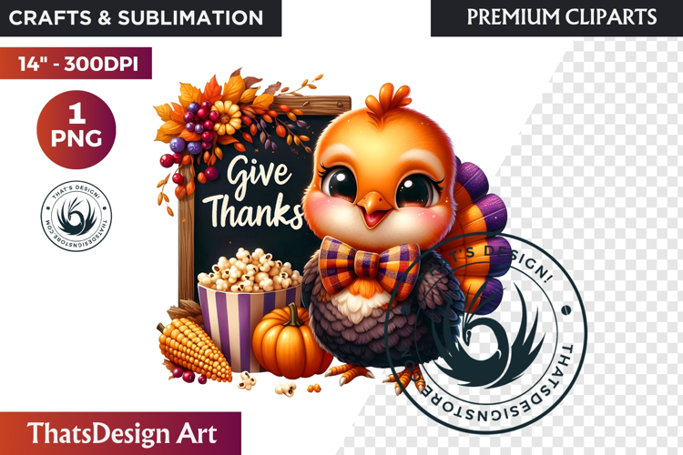 Autumn Cute animals with sign clipart Pumpkin thanksgiving