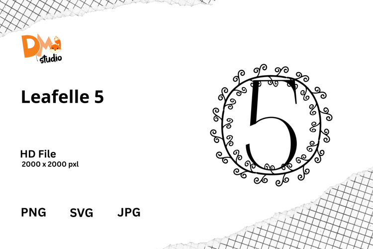Floral Monogram Letter Svg Image 23