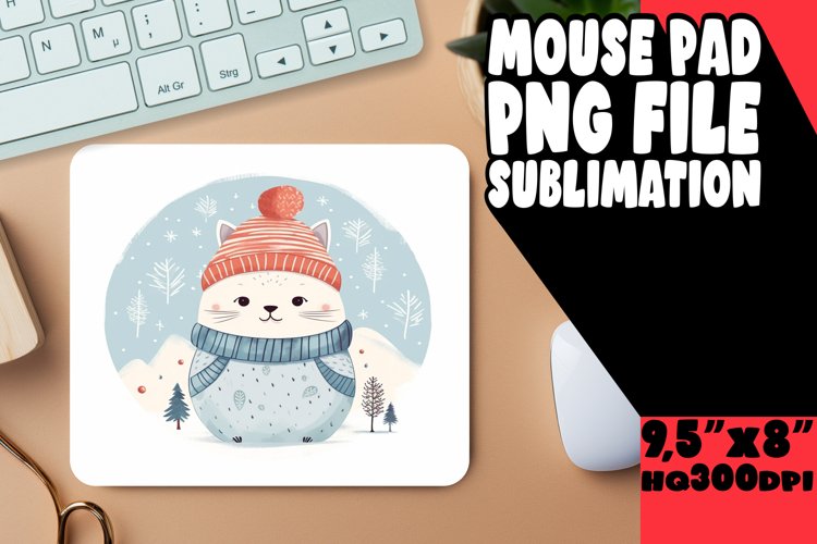 Winter Boho Sublimation Mouse Pads Artistry example image 1