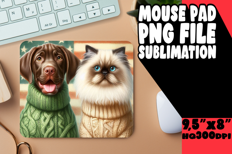 LUMINOUS DESK PAD INNOVATIVE ART, Dog and cat