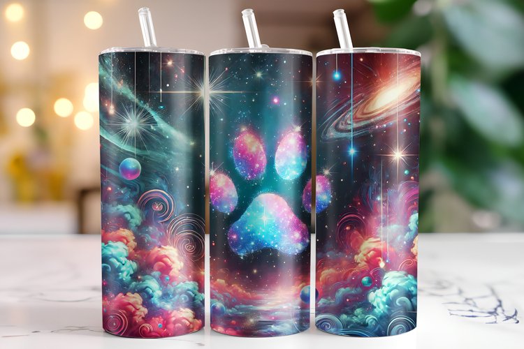 Paw Tumbler Wrap | Sublimation | Tumblers example image 1