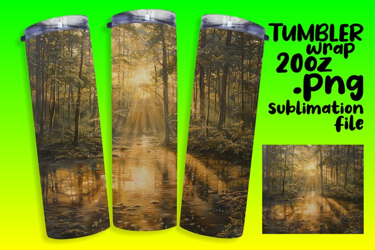 Tranquil Waters Tumbler Design 20oz