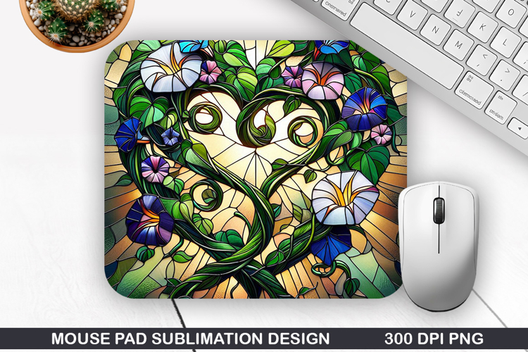Flower Mouse Pad Sublimation, Spring Flower Mouse Pad PNG