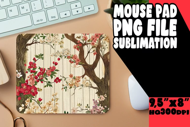 Spring BSpring Blossom Paradise: Sublimation Mouse Pad