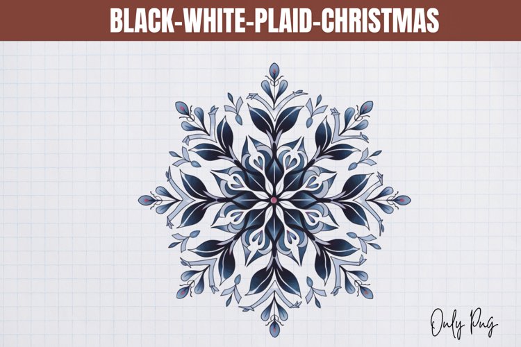 Black-White-Plaid-Christmas Sublimation