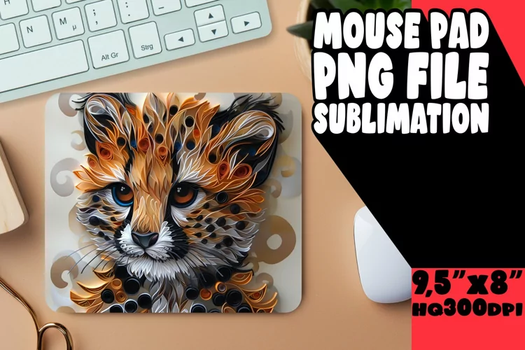 Purrfectly 3D Mouse Pad - Cat Lover