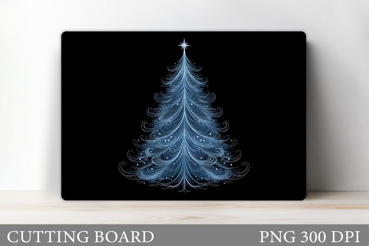 Christmas Tree Cutting Board Design. Kitchen Cutting Board example image 1