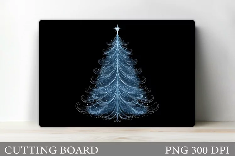 Christmas Tree Cutting Board Design. Kitchen Cutting Board
