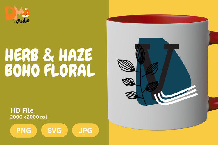 Boho Floral Svg Image 11