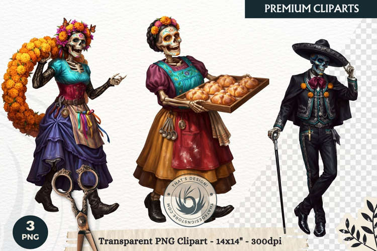 The Marigold Veil Day of the Dead Fantasy RPG Clipart