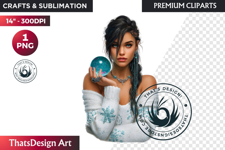 Cosy Winter Girl Clipart, Fashion Girl PNG, christmas