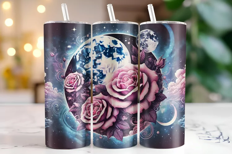 Flowers Tumbler Wrap | Sublimation | Tumblers