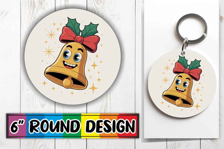 Enchanted Keychain Sublimation, Cute Christmas