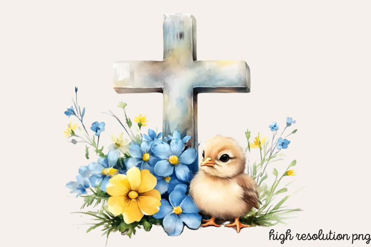 Easter Cross Clipart Image 12