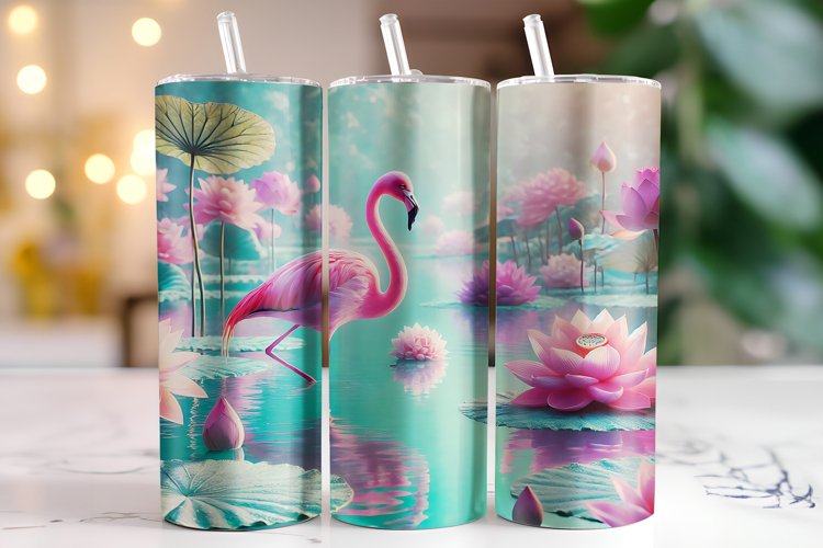 Flamingo Tumbler Wrap | Sublimation | Tumblers