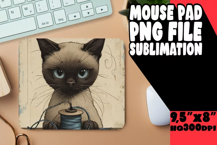Adorable Feline Sublimation Design