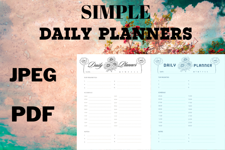 best simplest Daily planner freebie 48,free planners