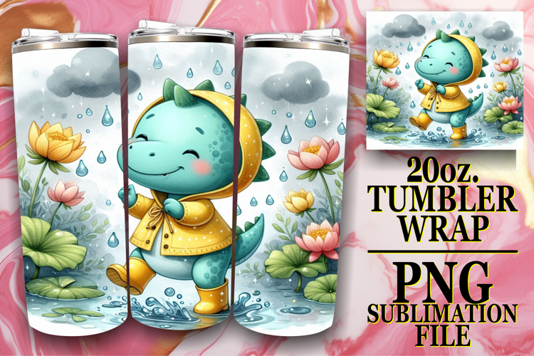 BRIGHT HORIZONS 20oz TUMBLER WRAP, Cute Dino
