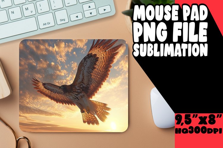 Abstract Bird Pattern Mouse Mat example image 1
