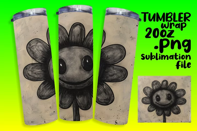 Nostalgic Bloom Bonanza: 20oz Tumbler Art