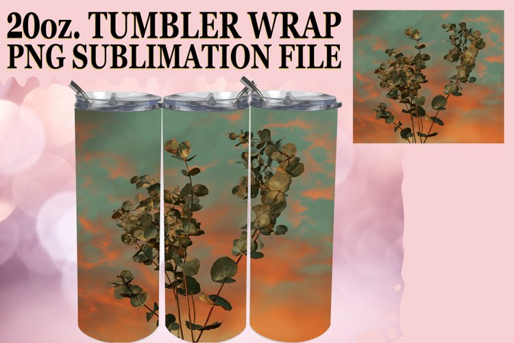 Retro Summer Blossom Tumbler Wrap - Nostalgic Style
