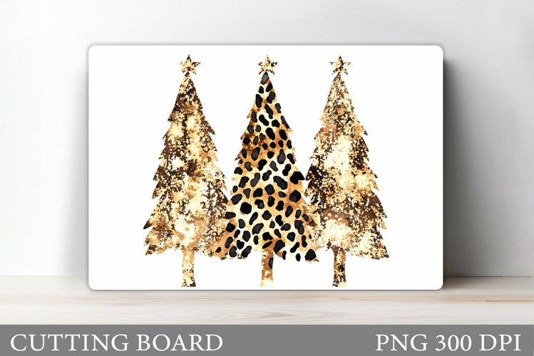 Christmas Tree Cutting Board Design. Kitchen Cutting Board example image 1
